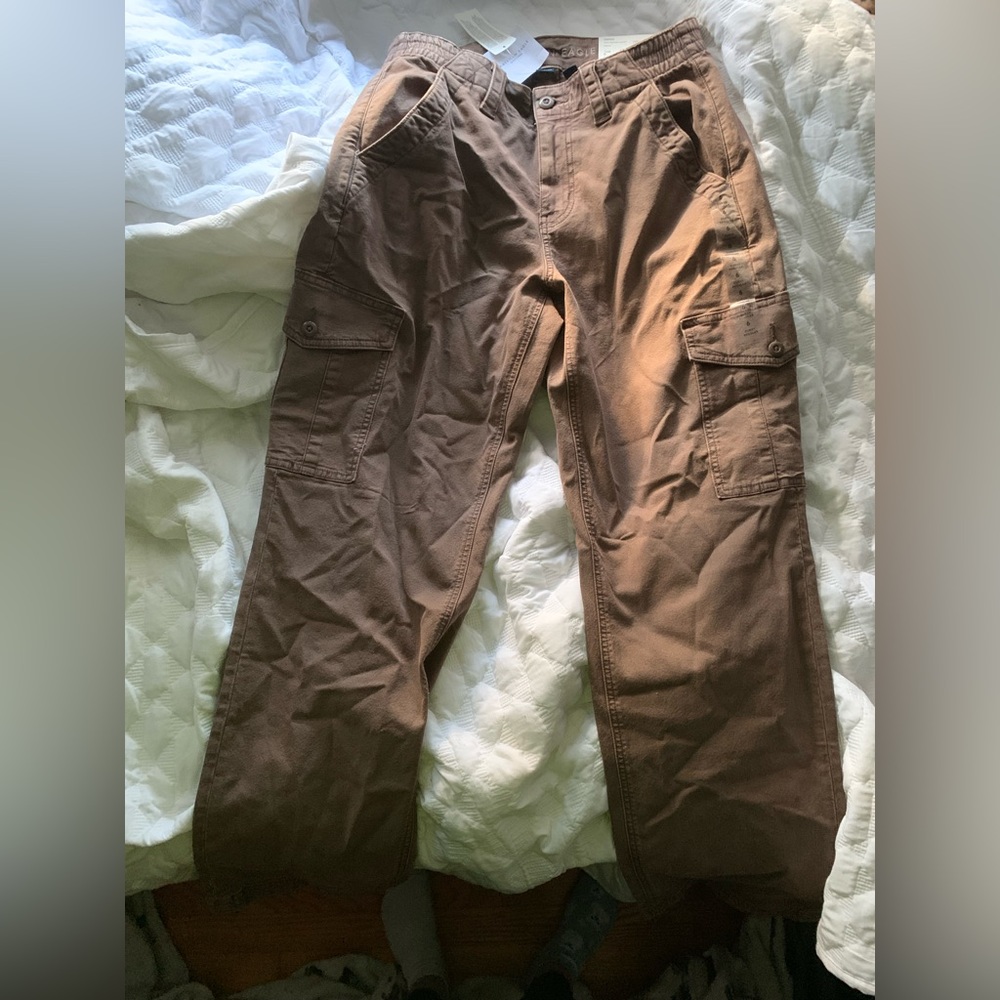 brown cargo jeans